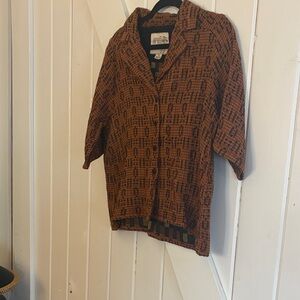 Ace & Jig Rust / Brown Patterned Button-Up Shirt
